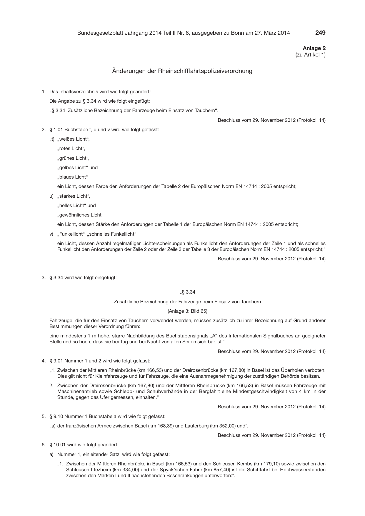 BGBl. 2014, Seite 249 — Originalseite als Abbildung