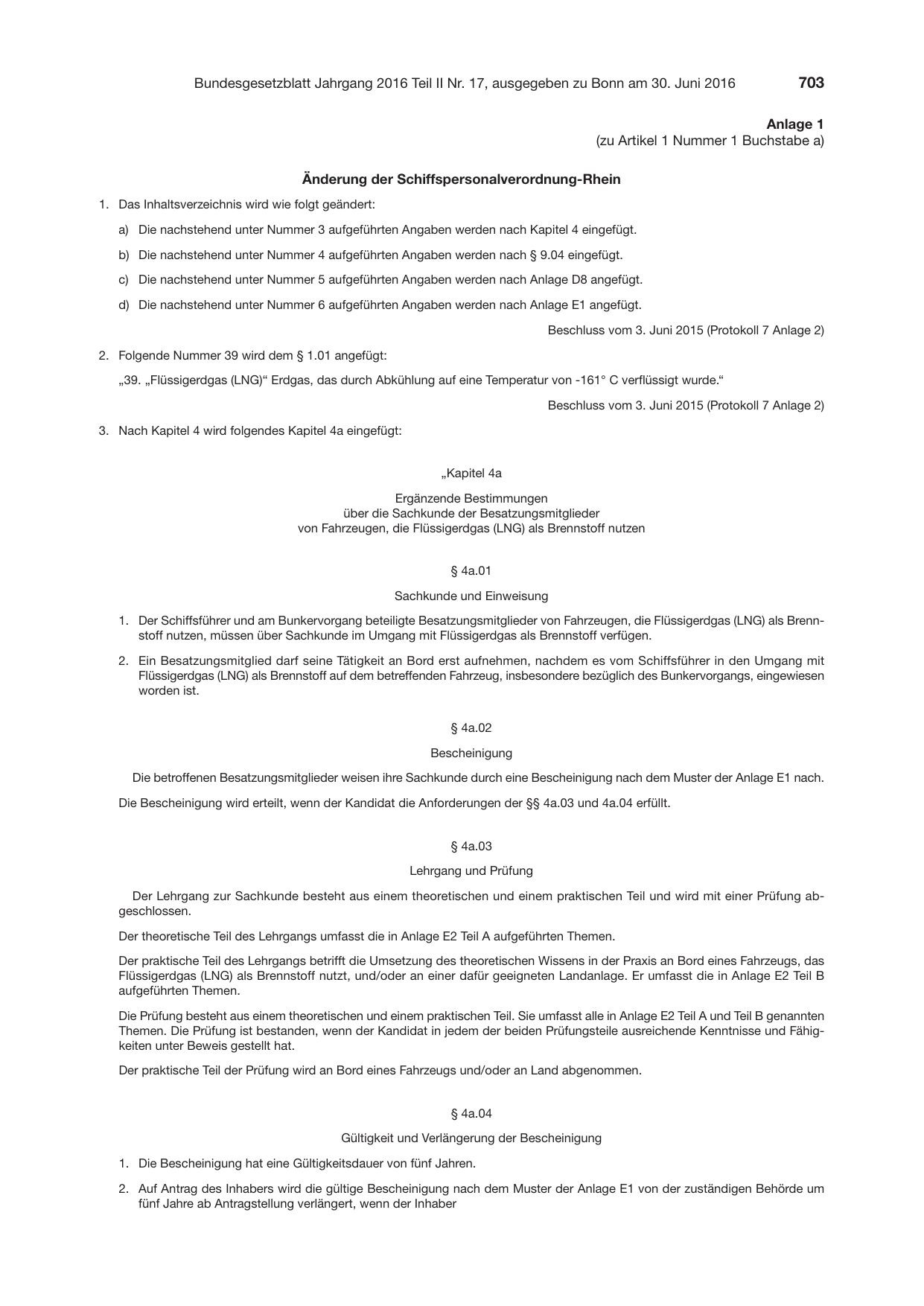 BGBl. 2016, Seite 703 — Originalseite als Abbildung