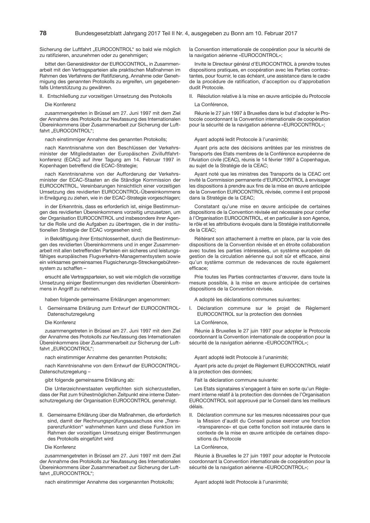 BGBl. 2017, Seite 78 — Originalseite als Abbildung