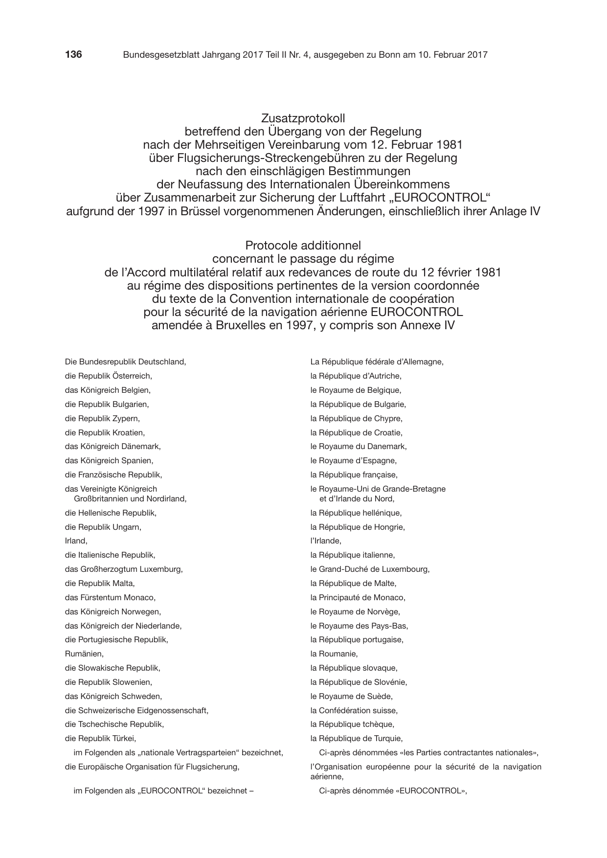 BGBl. 2017, Seite 136 — Originalseite als Abbildung
