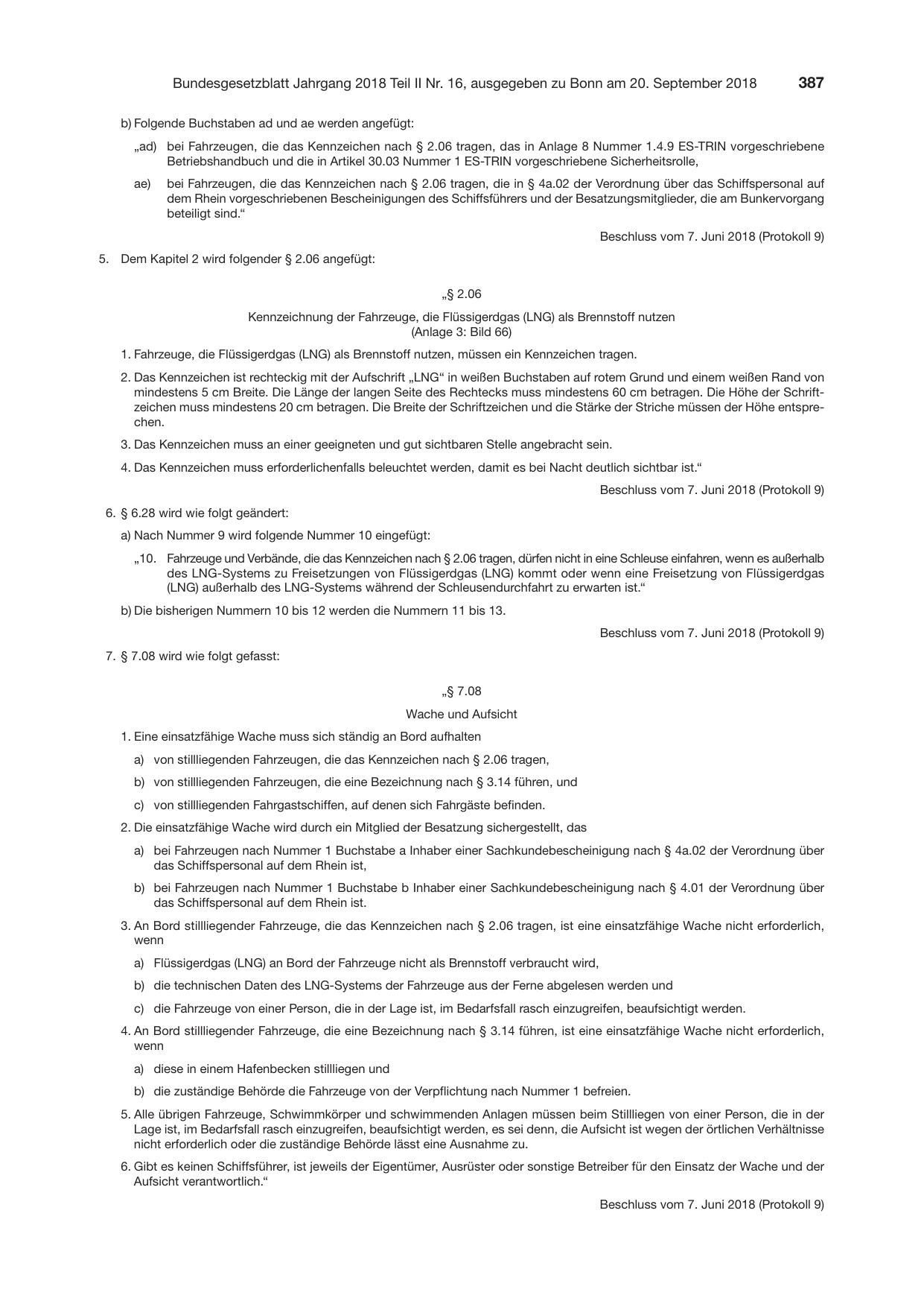 BGBl. 2018, Seite 387 — Originalseite als Abbildung