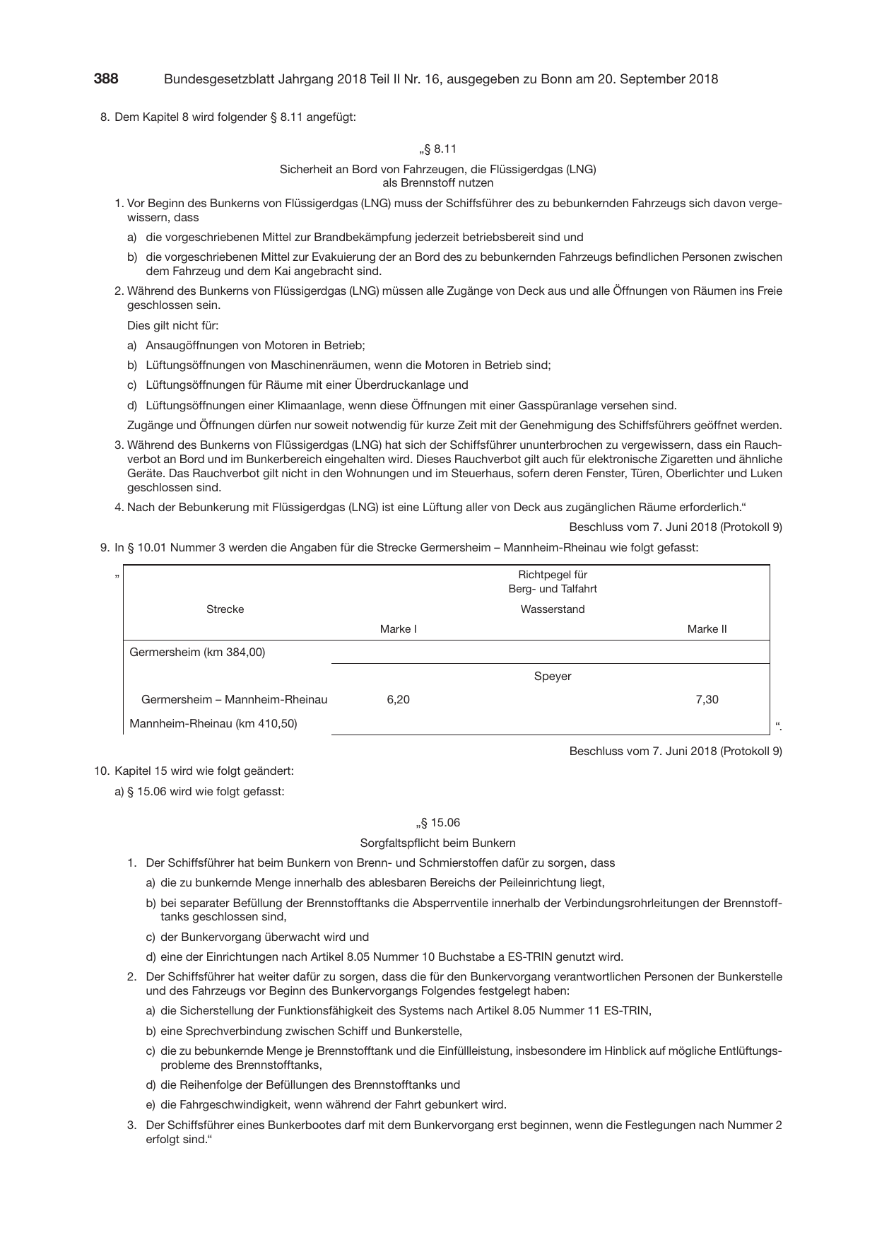 BGBl. 2018, Seite 388 — Originalseite als Abbildung