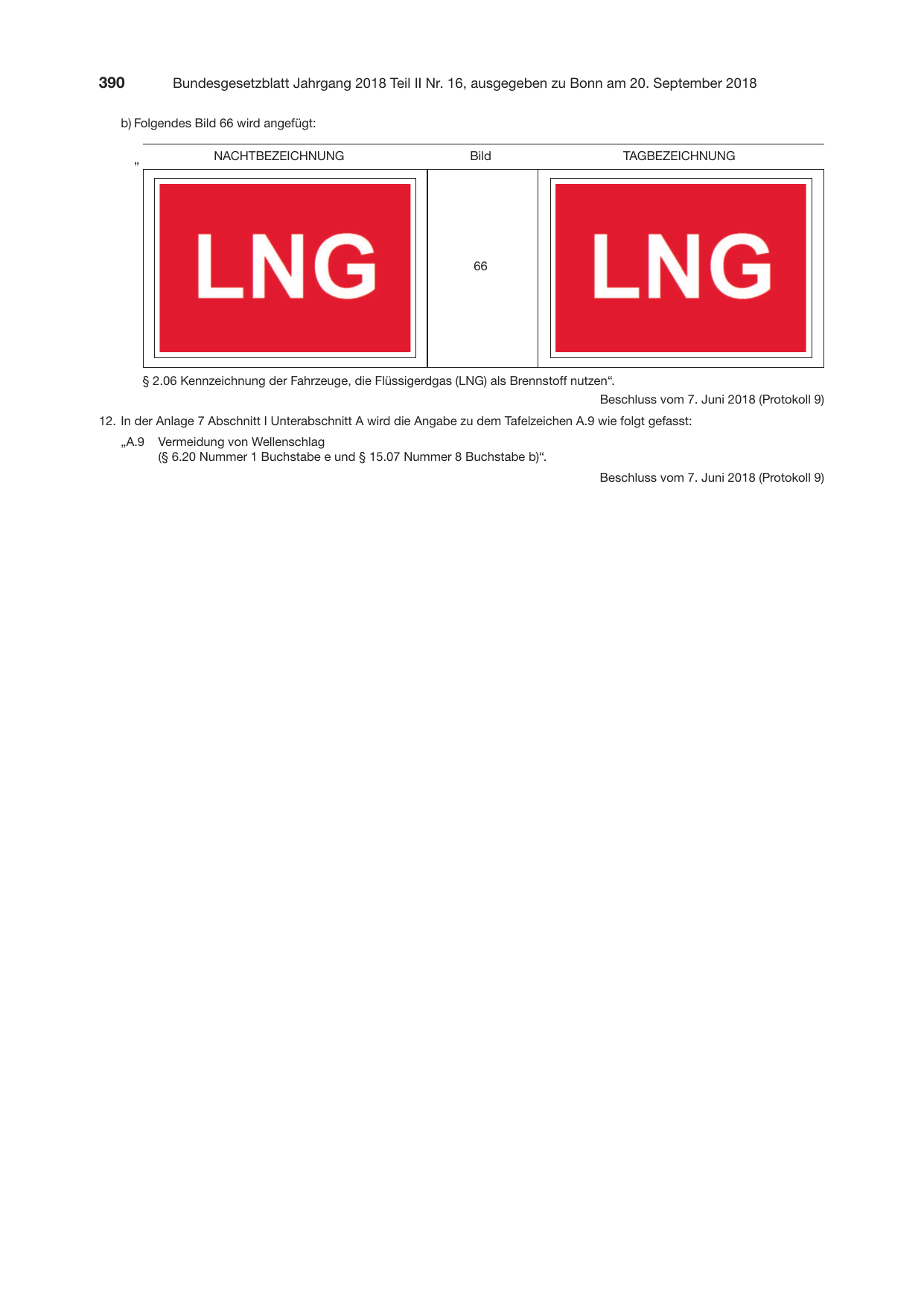 BGBl. 2018, Seite 390 — Originalseite als Abbildung