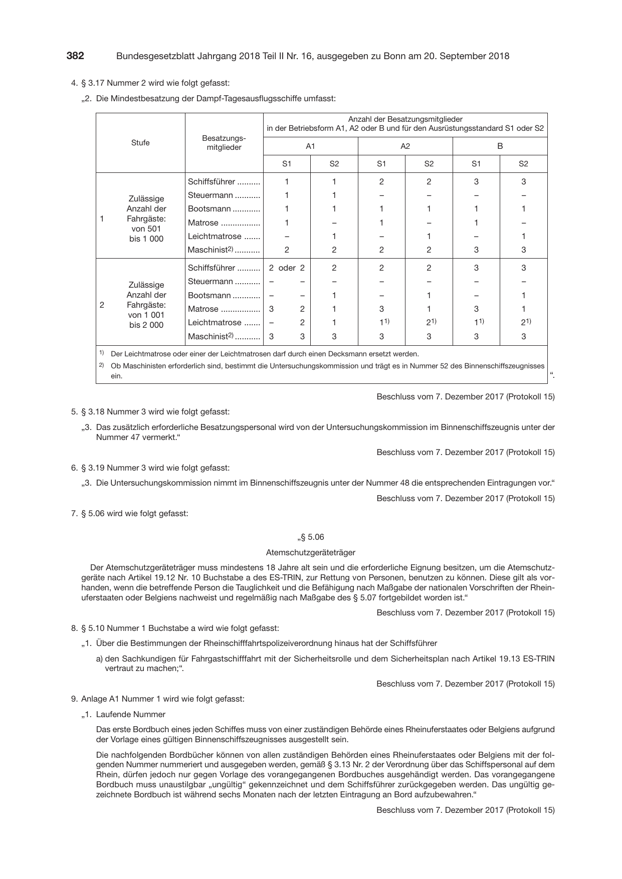 BGBl. 2018, Seite 382 — Originalseite als Abbildung