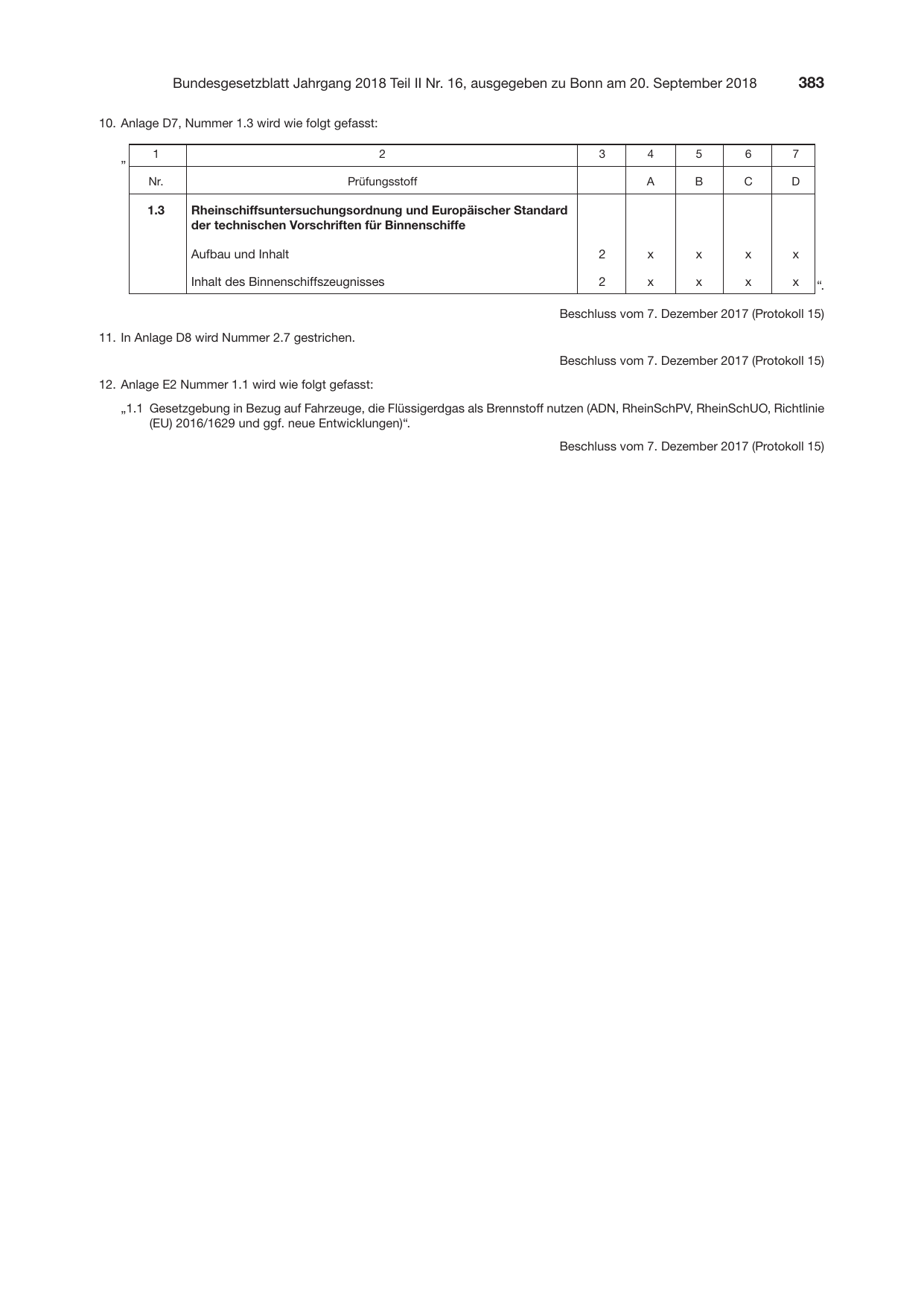 BGBl. 2018, Seite 383 — Originalseite als Abbildung