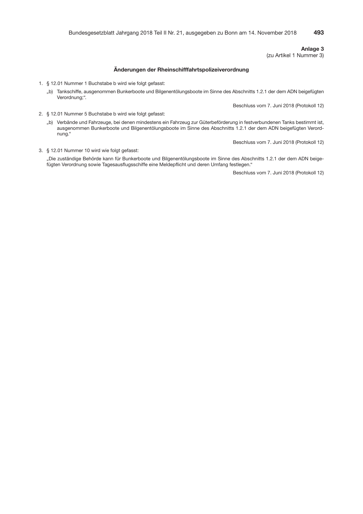 BGBl. 2018, Seite 493 — Originalseite als Abbildung