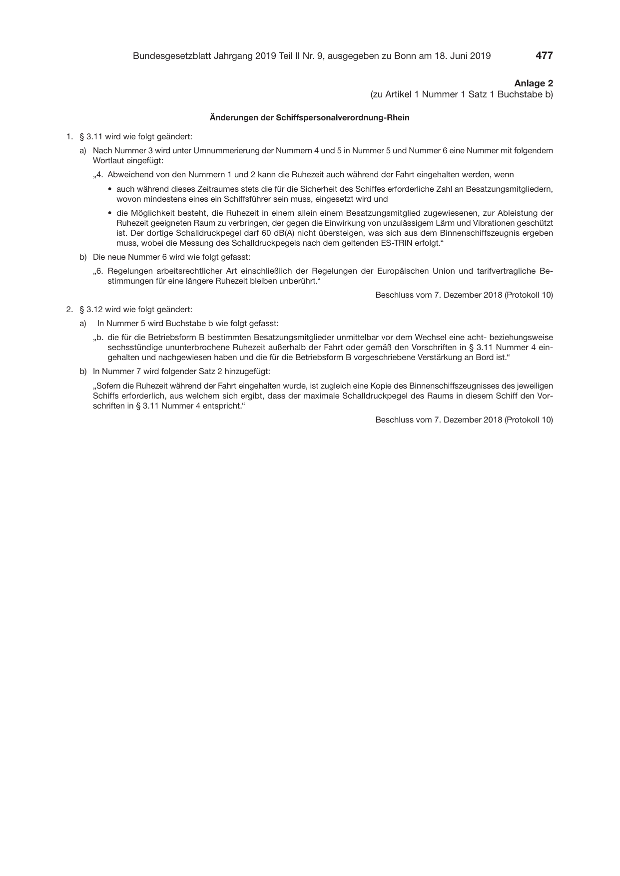 BGBl. 2019, Seite 477 — Originalseite als Abbildung