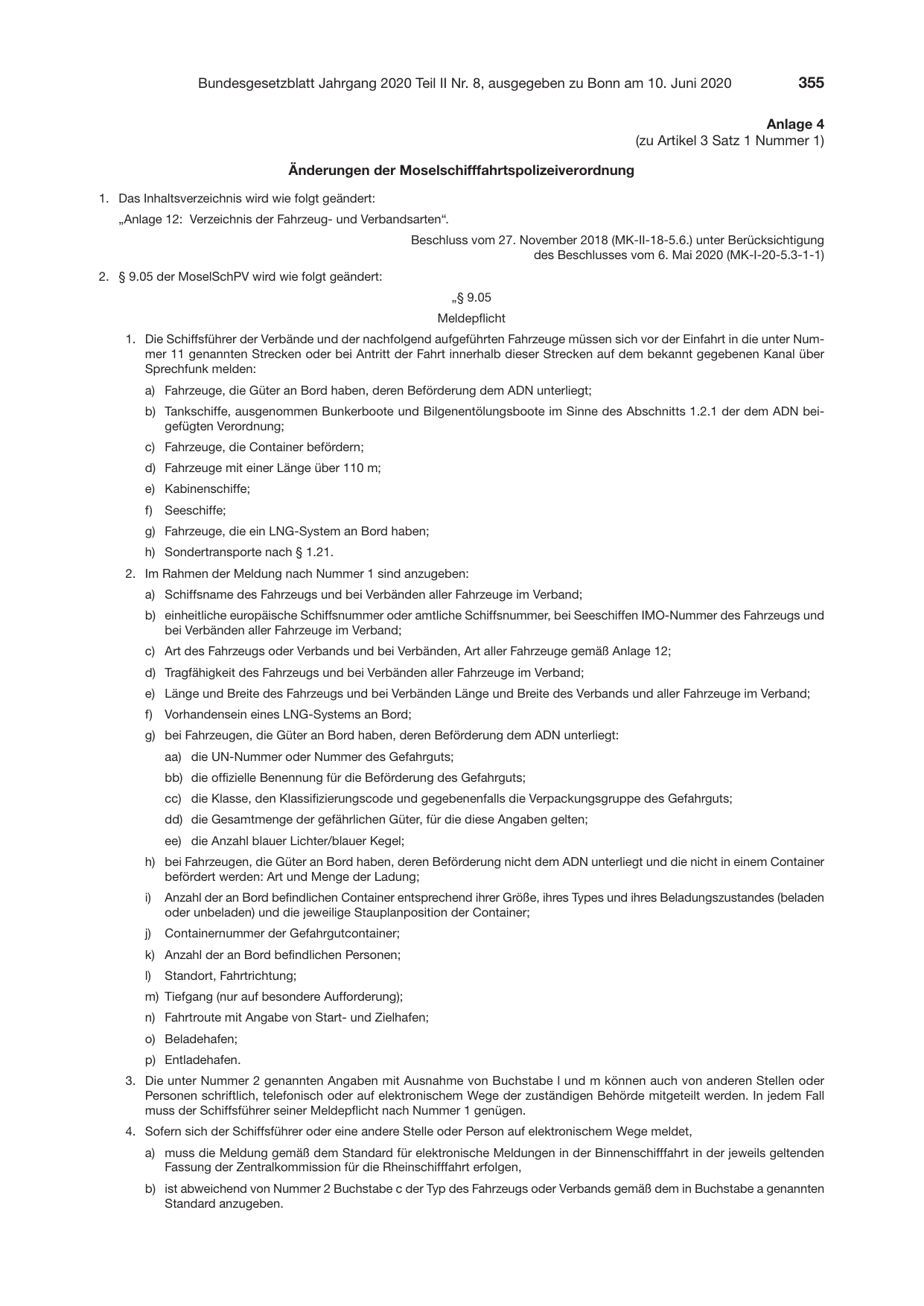 BGBl. 2020, Seite 355 — Originalseite als Abbildung
