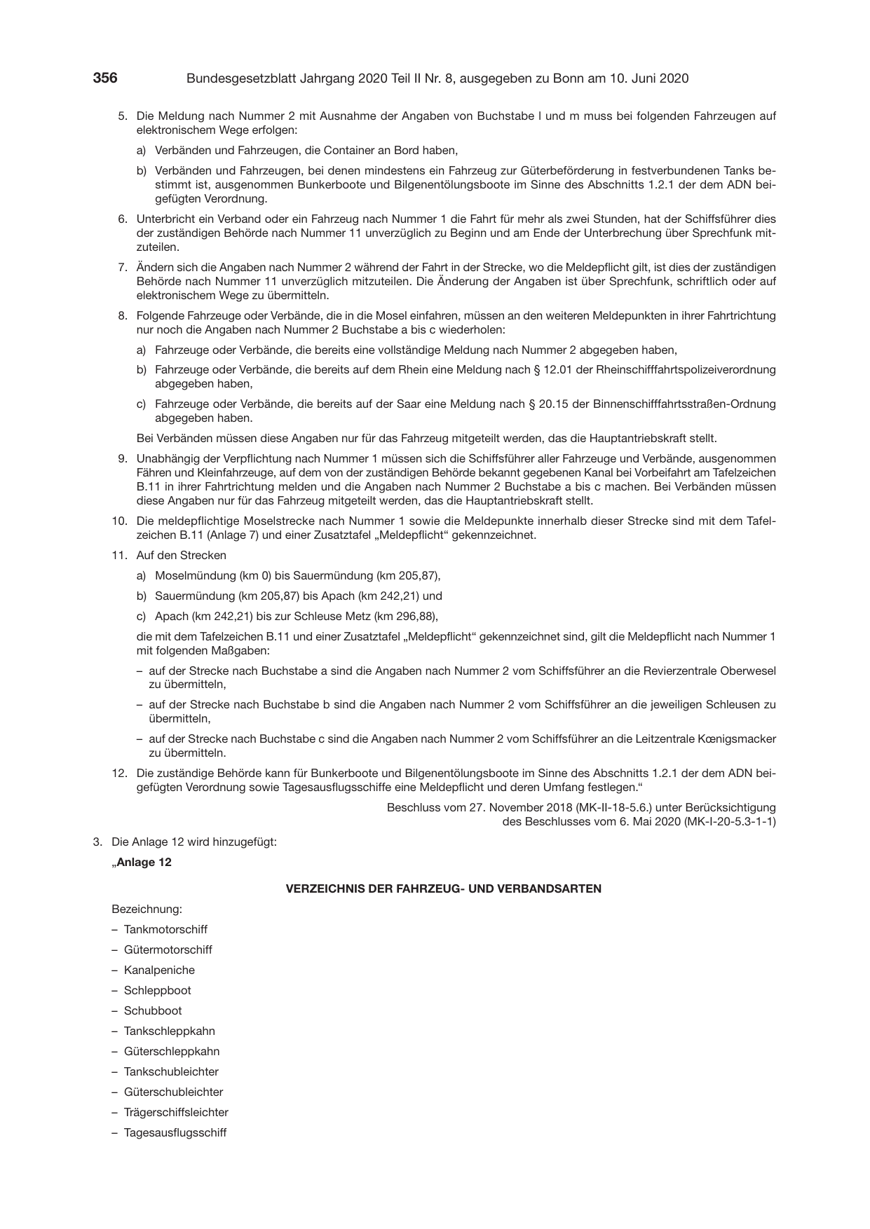 BGBl. 2020, Seite 356 — Originalseite als Abbildung