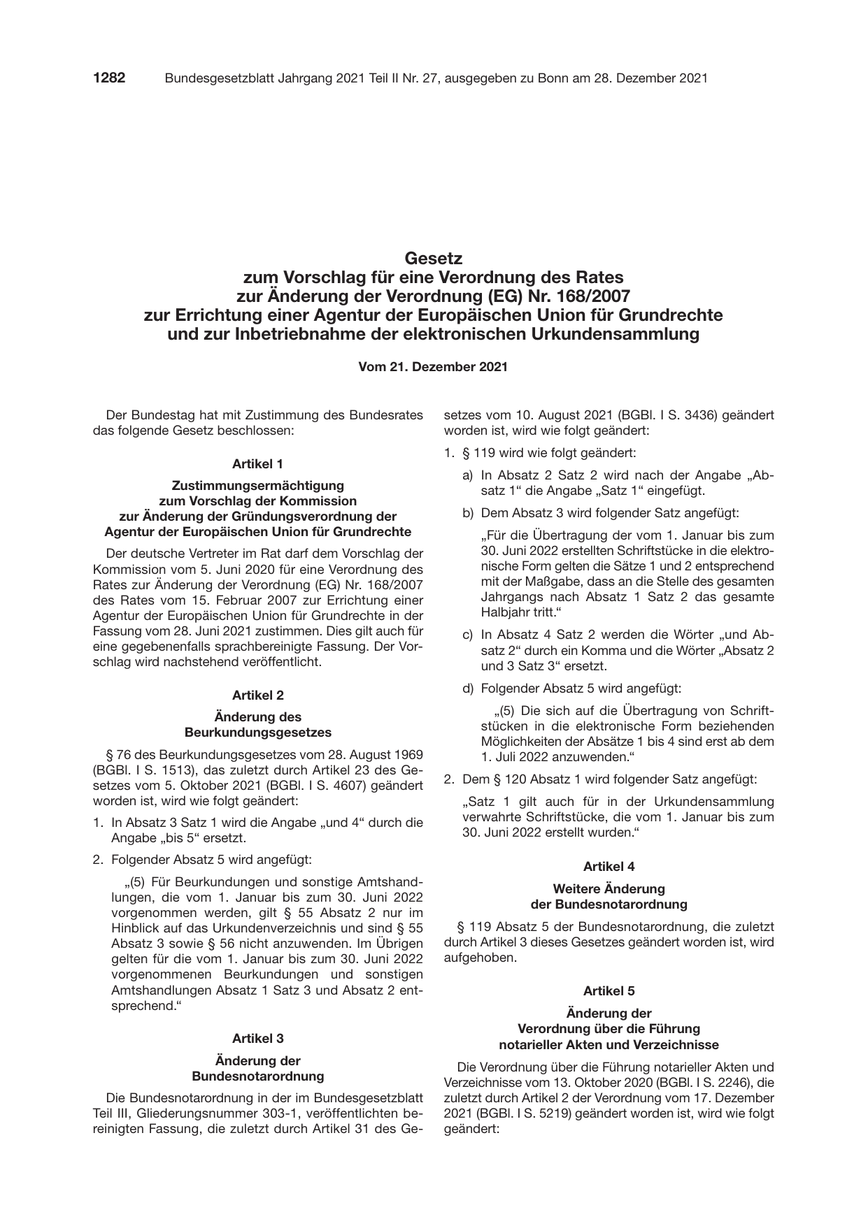BGBl. 2021, Seite 1282 — Originalseite als Abbildung