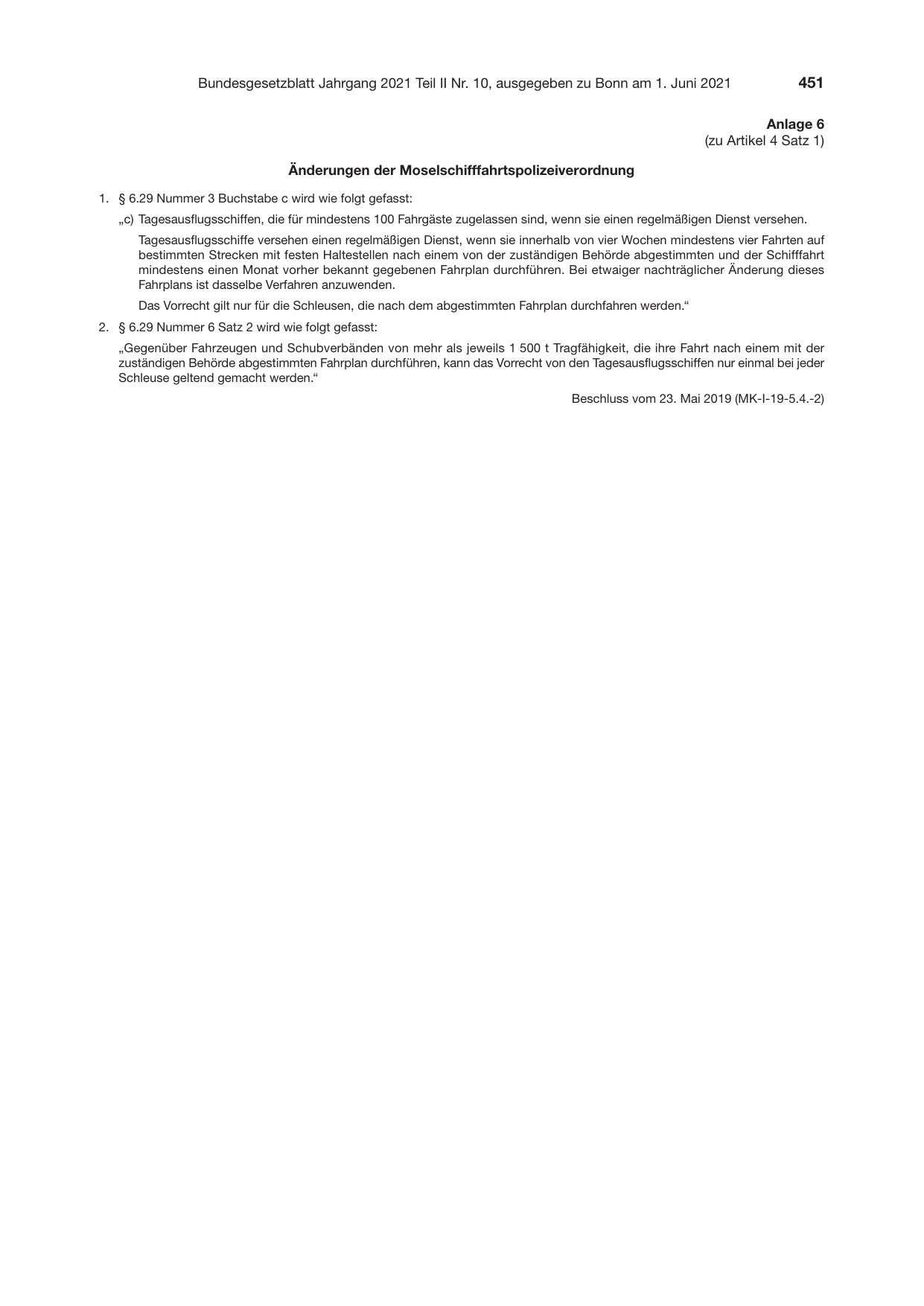 BGBl. 2021, Seite 451 — Originalseite als Abbildung