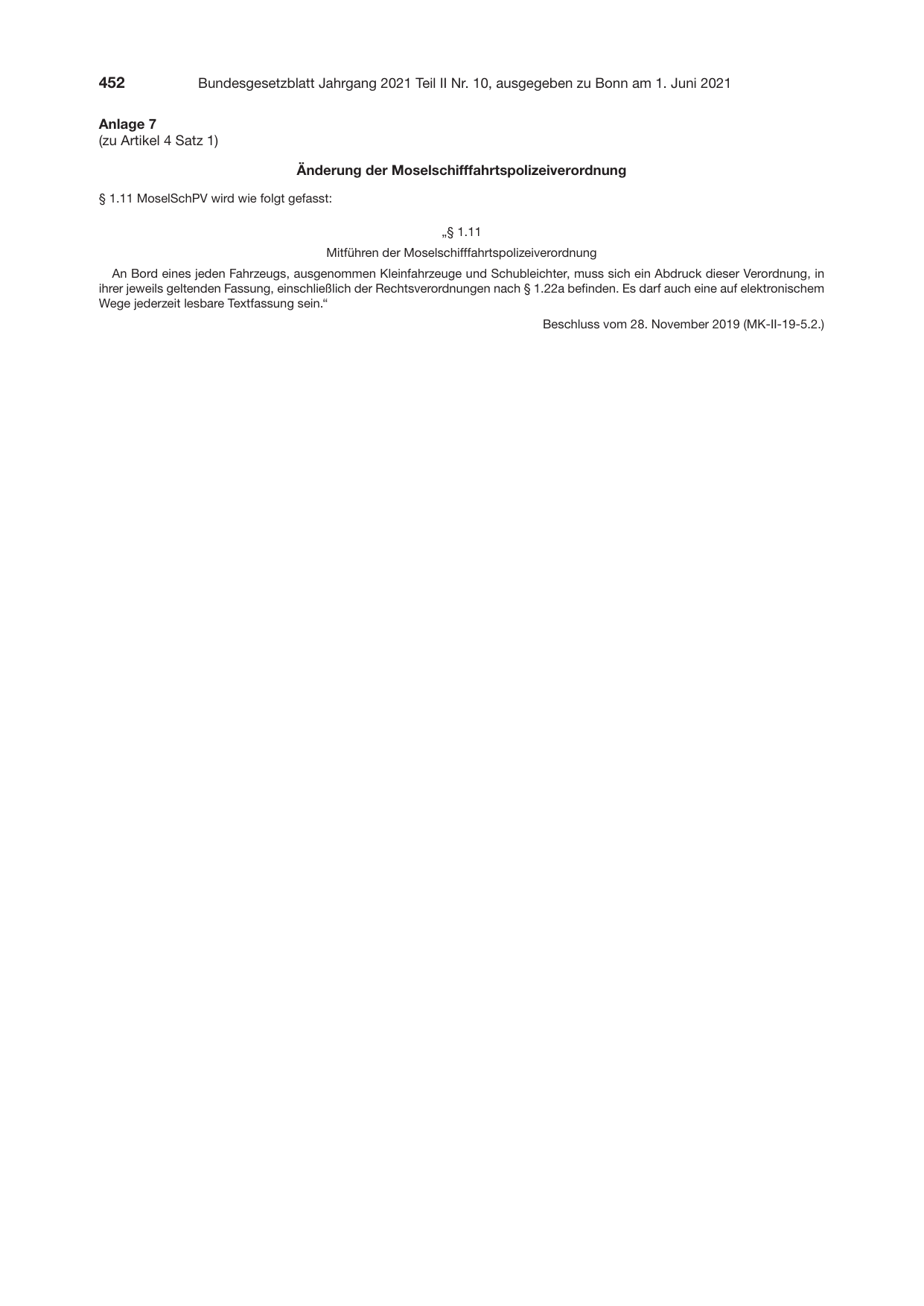 BGBl. 2021, Seite 452 — Originalseite als Abbildung