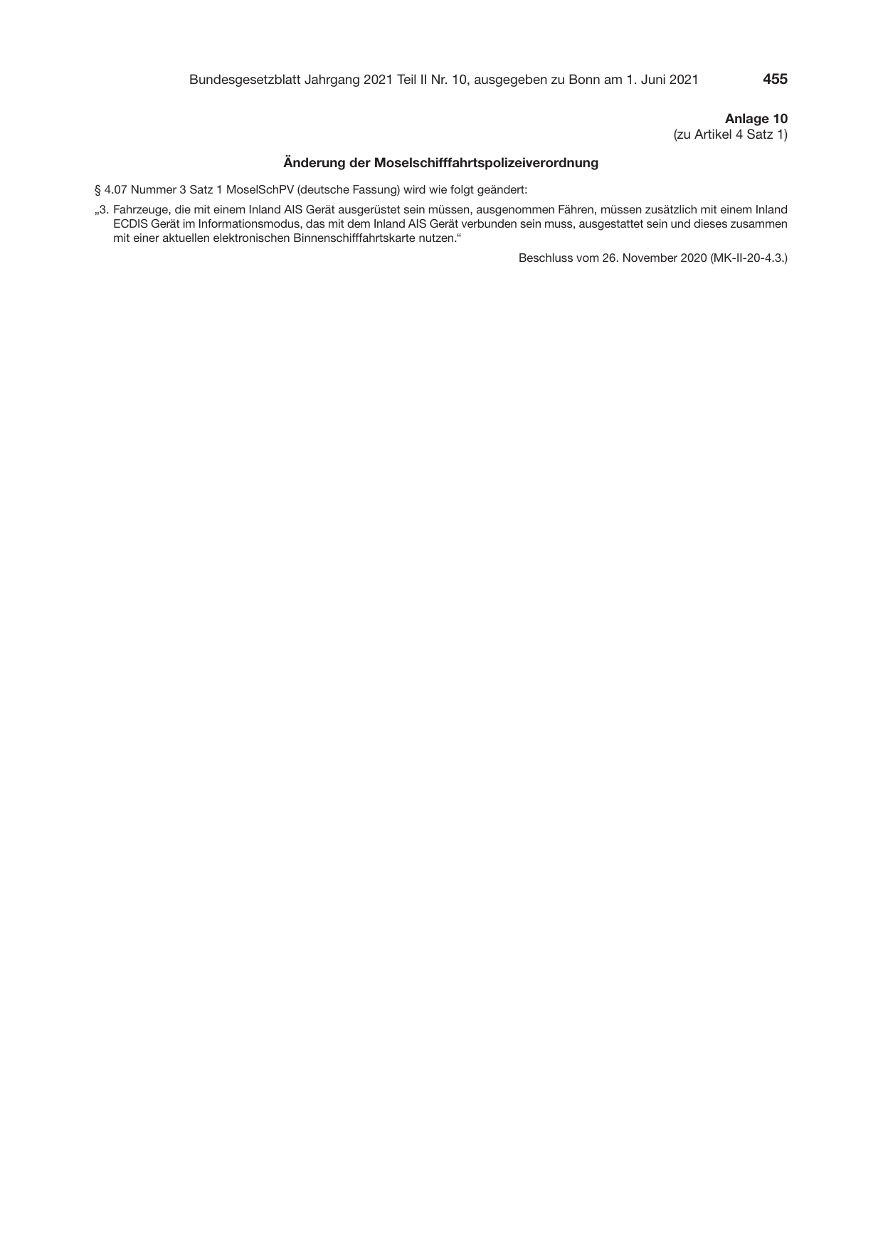 BGBl. 2021, Seite 455 — Originalseite als Abbildung