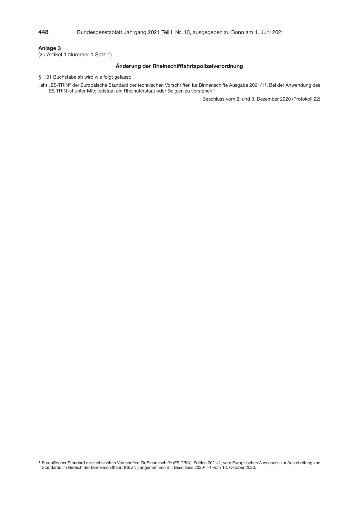 BGBl. 2021, Seite 448 — Originalseite als Abbildung