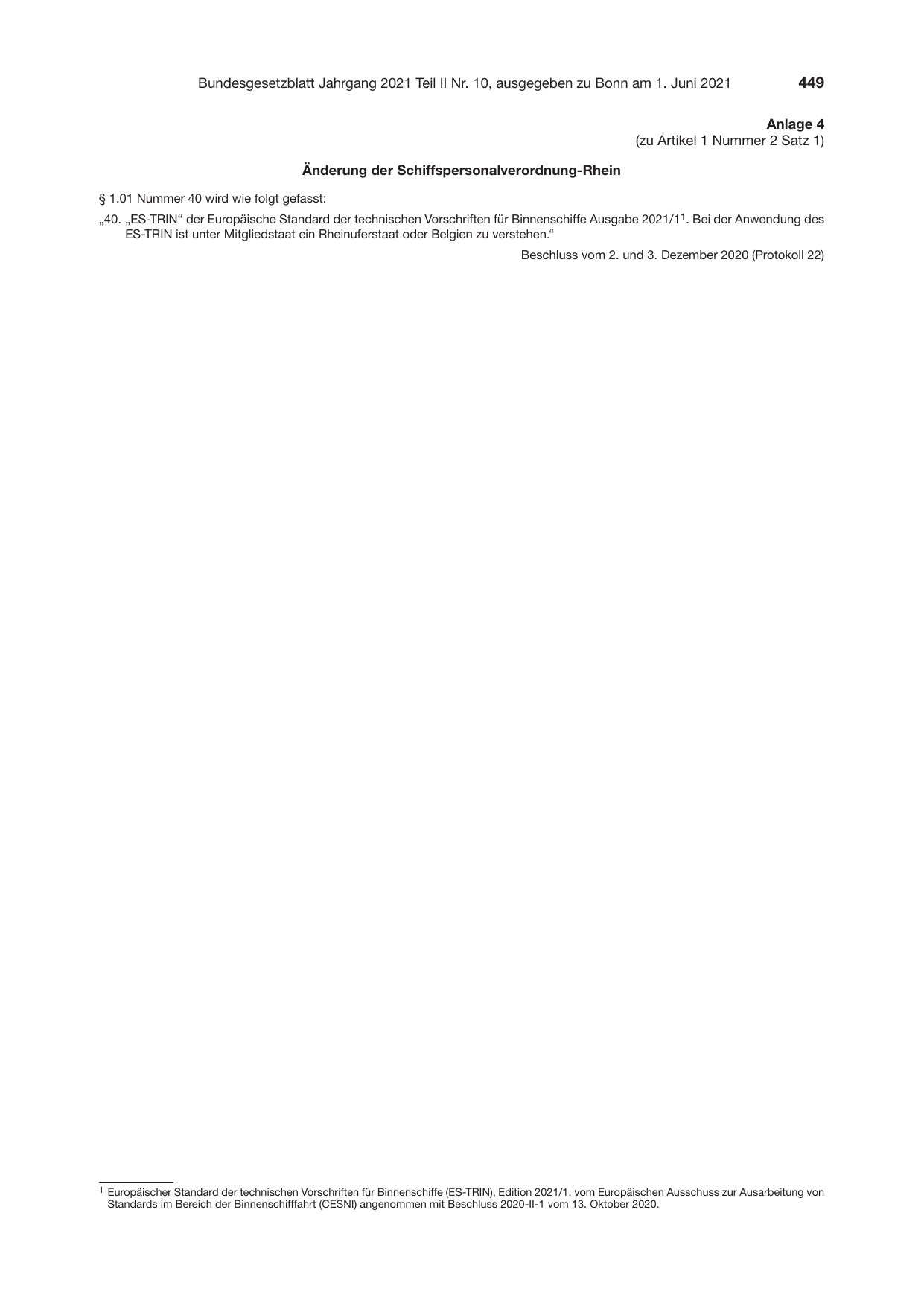 BGBl. 2021, Seite 449 — Originalseite als Abbildung
