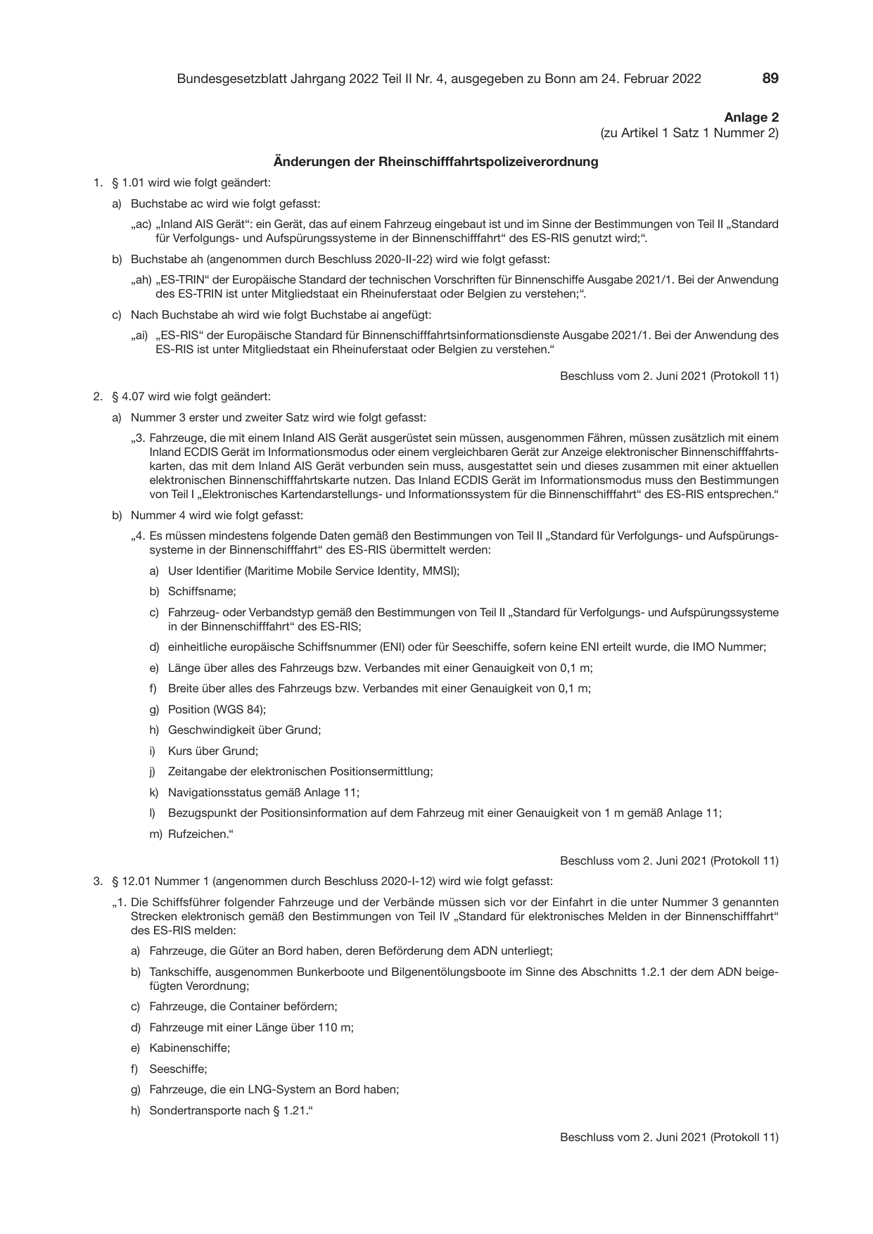 BGBl. 2022, Seite 89 — Originalseite als Abbildung