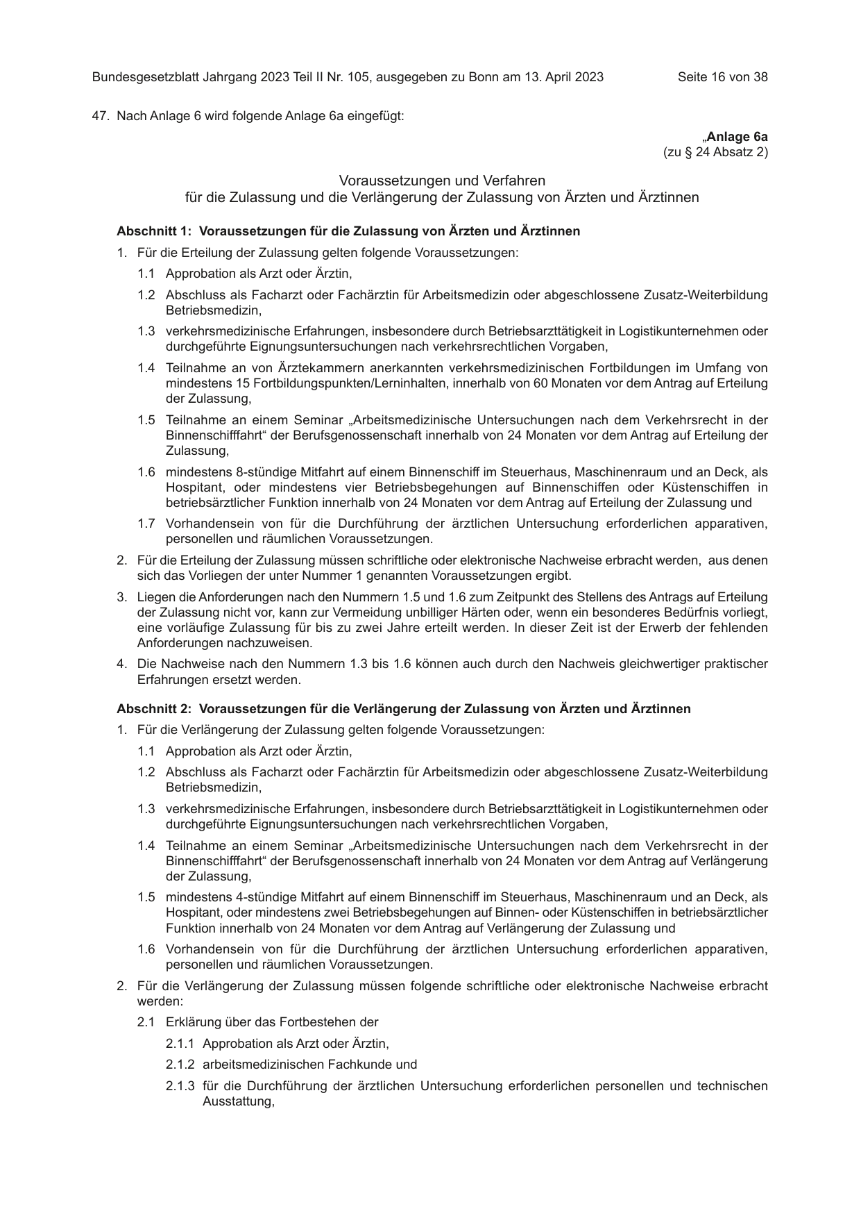 BGBl. 2023, Seite 16 — Originalseite als Abbildung