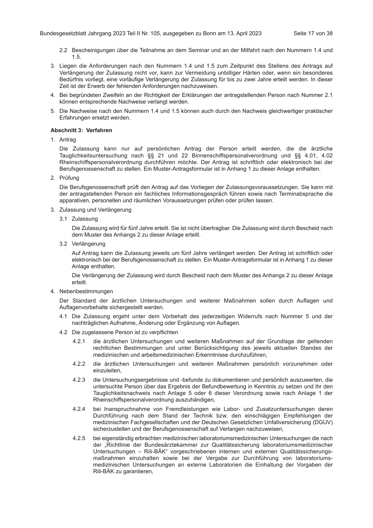 BGBl. 2023, Seite 17 — Originalseite als Abbildung