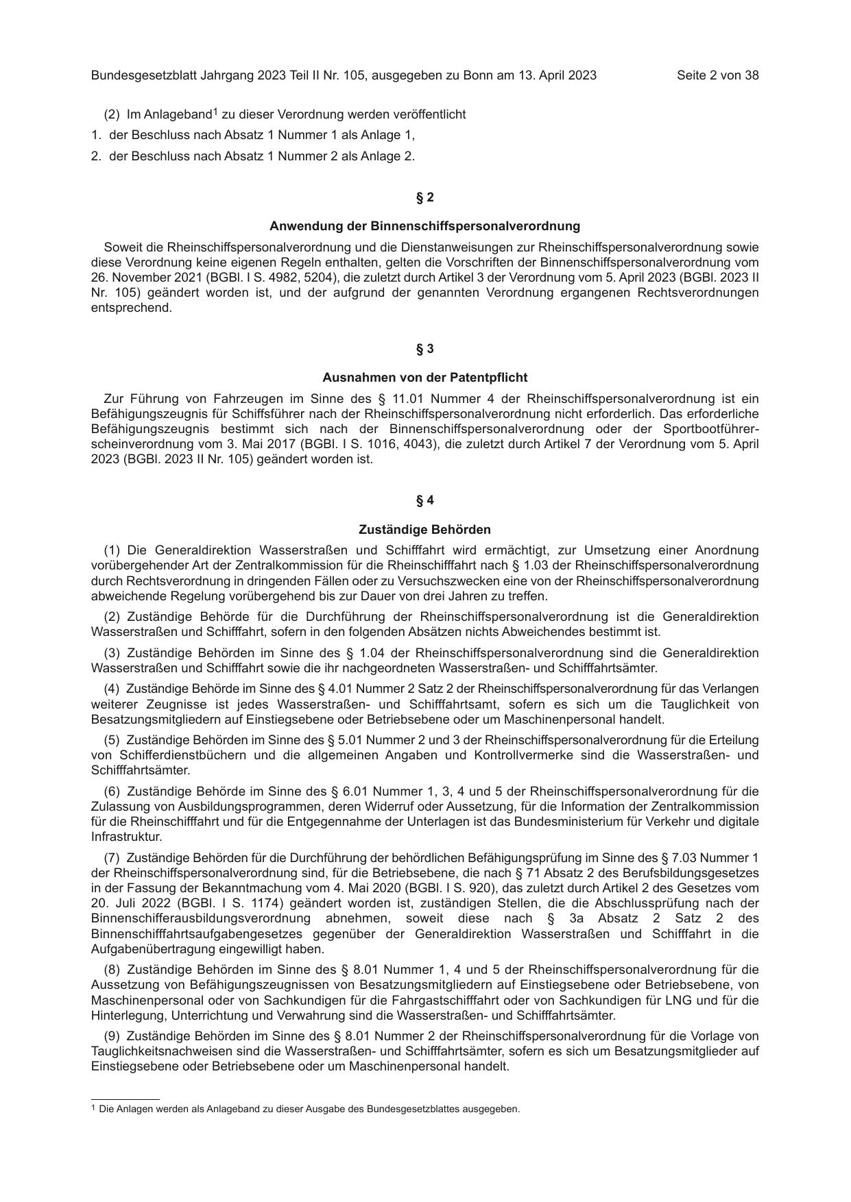 BGBl. 2023, Seite 2 — Originalseite als Abbildung