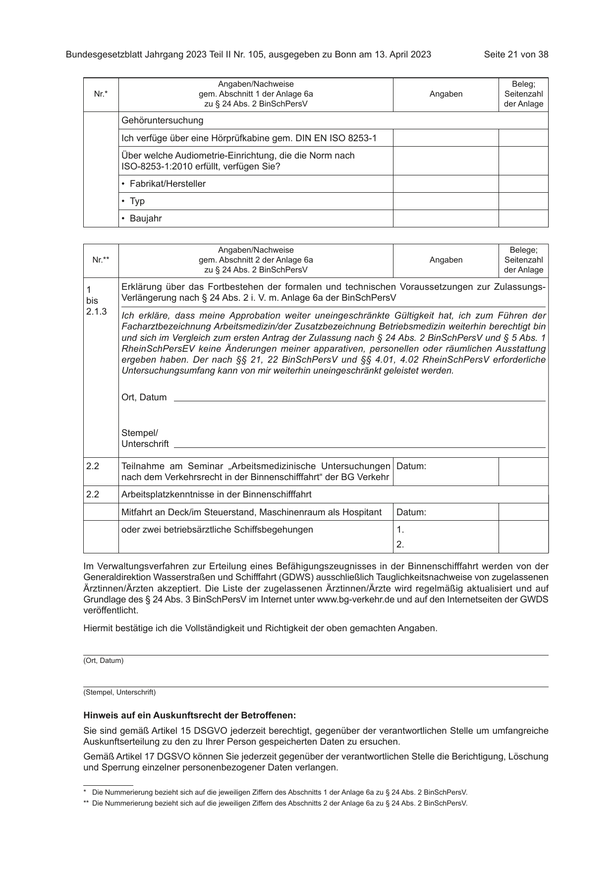 BGBl. 2023, Seite 21 — Originalseite als Abbildung