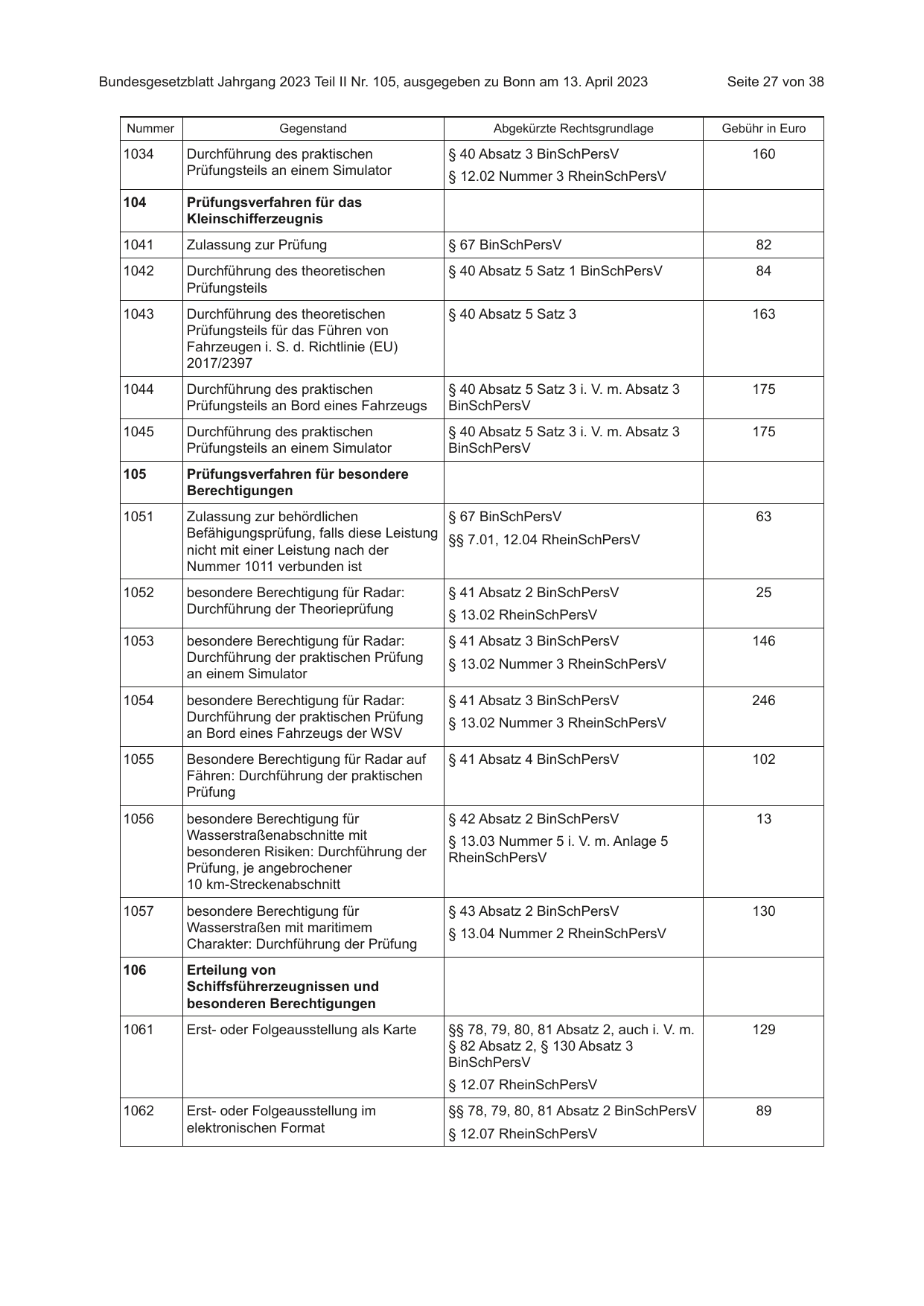 BGBl. 2023, Seite 27 — Originalseite als Abbildung
