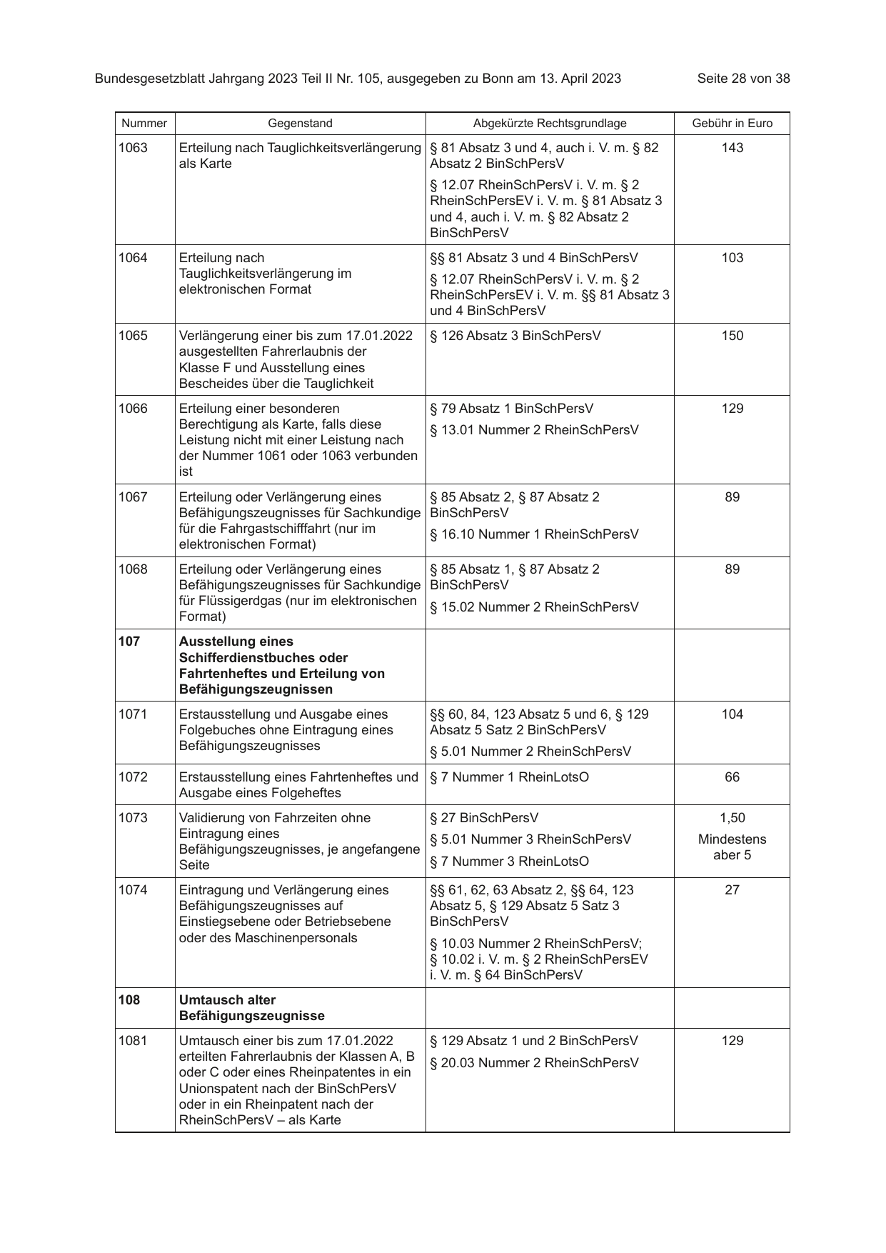 BGBl. 2023, Seite 28 — Originalseite als Abbildung