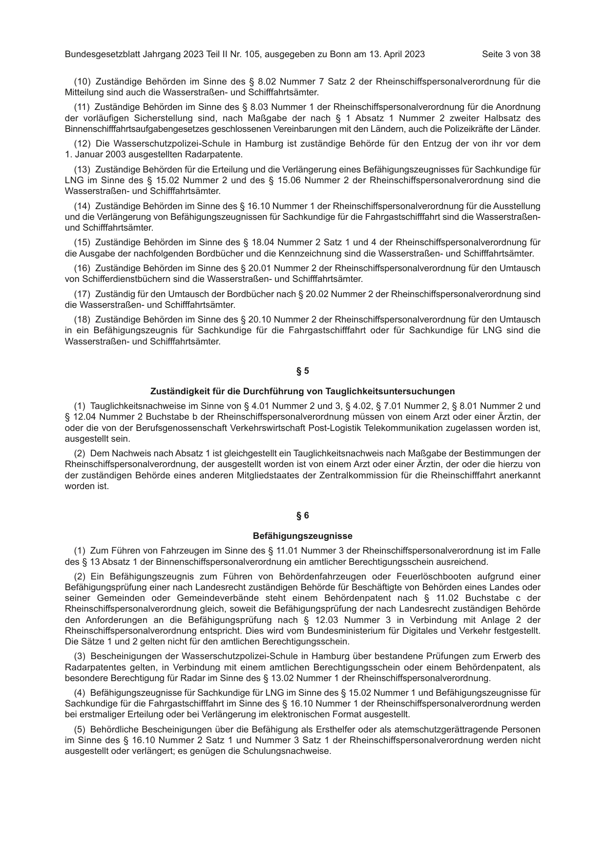 BGBl. 2023, Seite 3 — Originalseite als Abbildung
