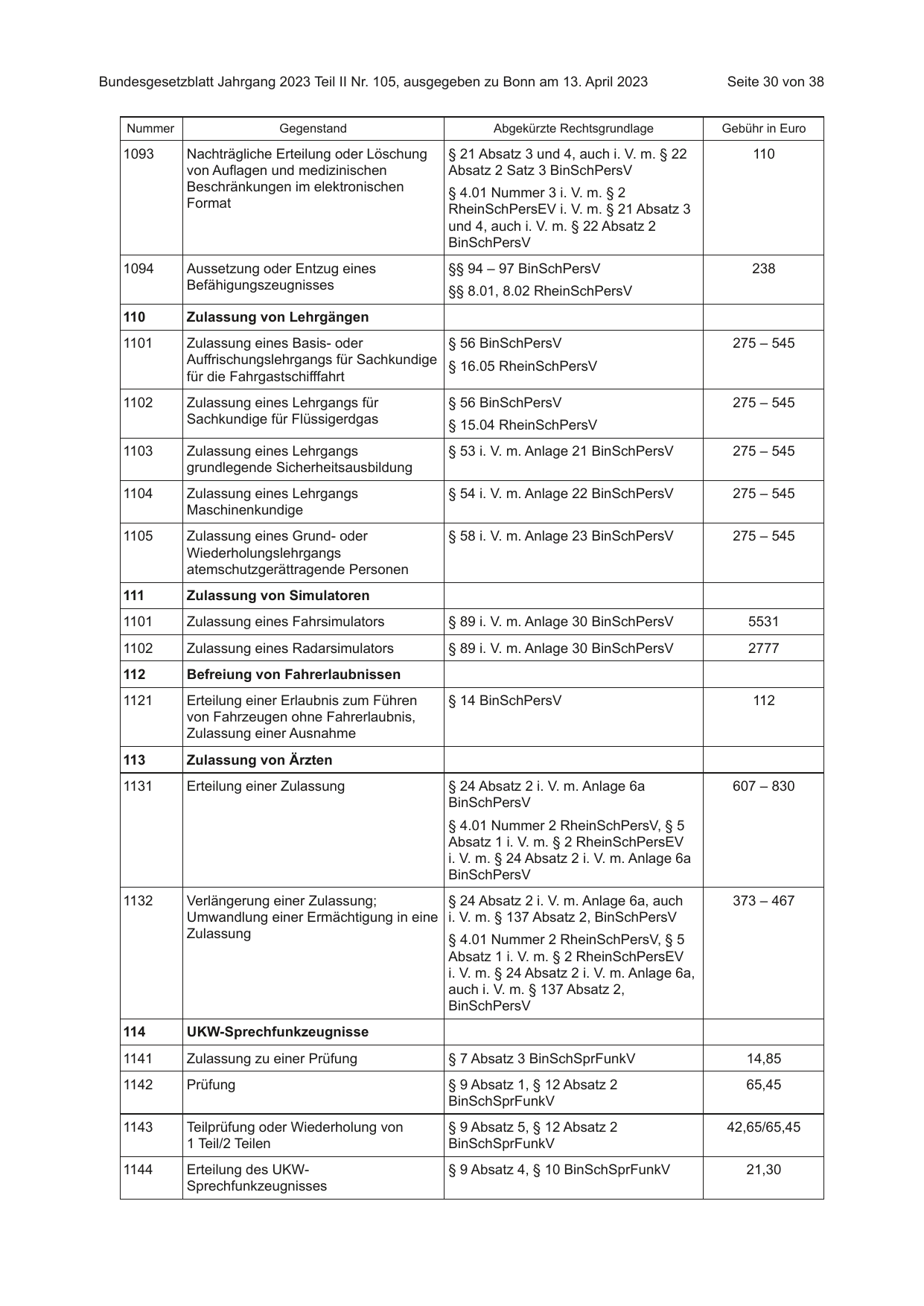 BGBl. 2023, Seite 30 — Originalseite als Abbildung