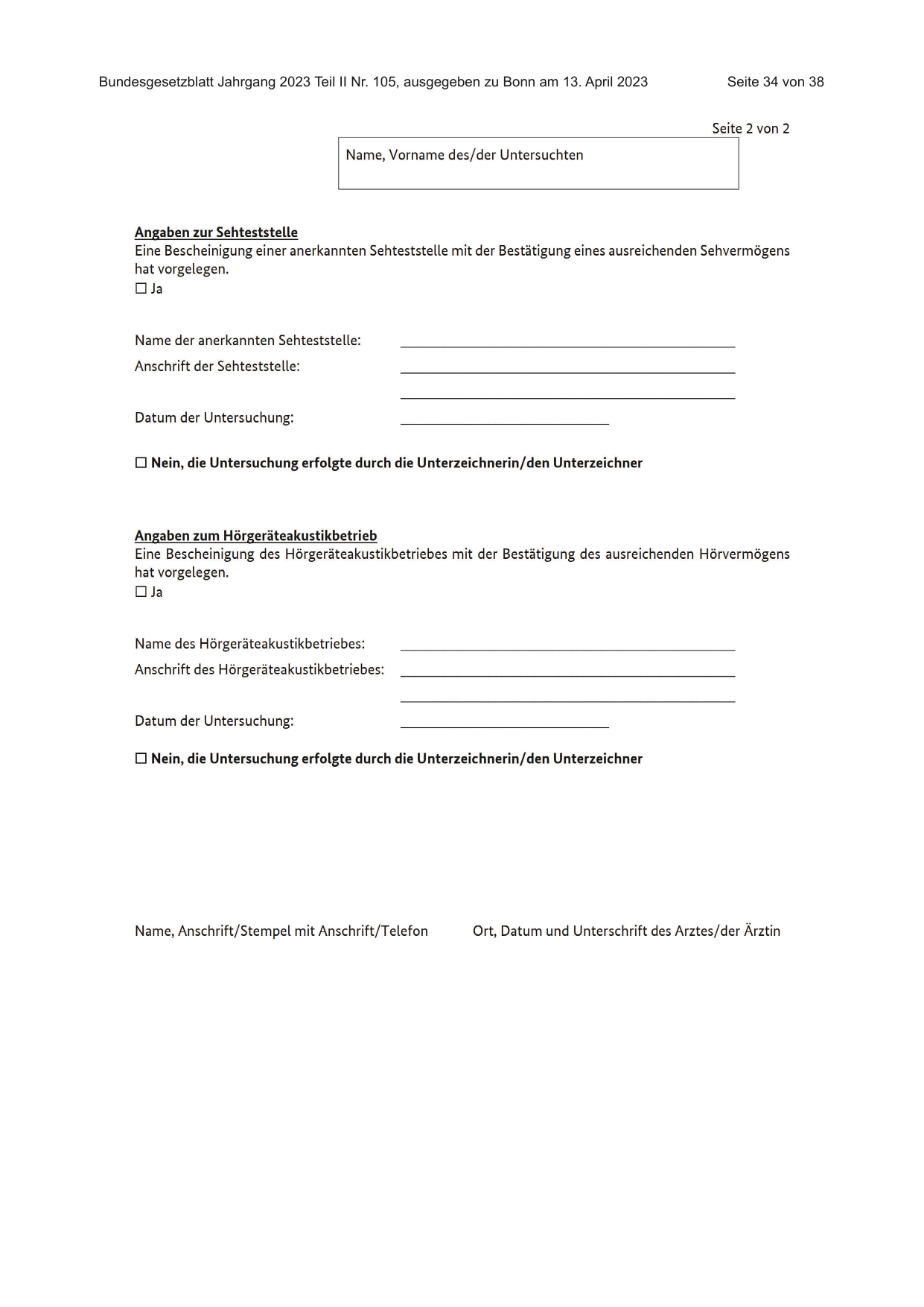 BGBl. 2023, Seite 34 — Originalseite als Abbildung
