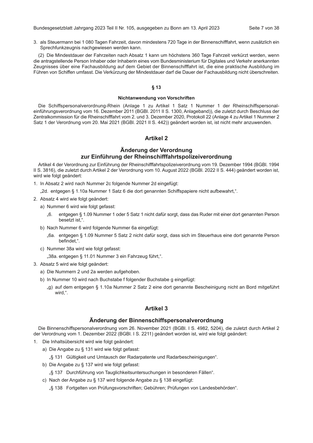 BGBl. 2023, Seite 7 — Originalseite als Abbildung