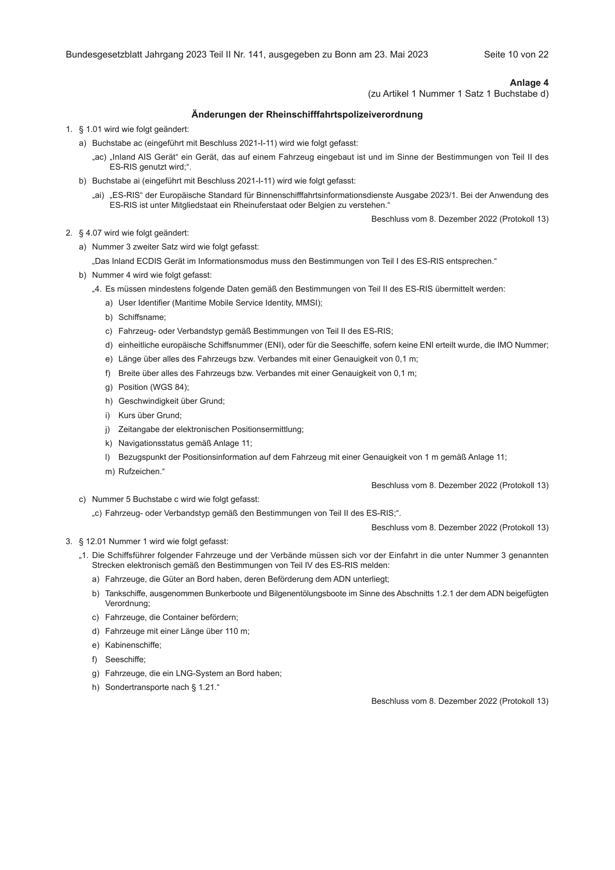 BGBl. 2023, Seite 10 — Originalseite als Abbildung