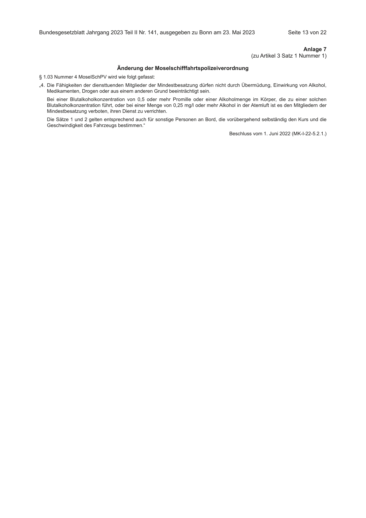 BGBl. 2023, Seite 13 — Originalseite als Abbildung