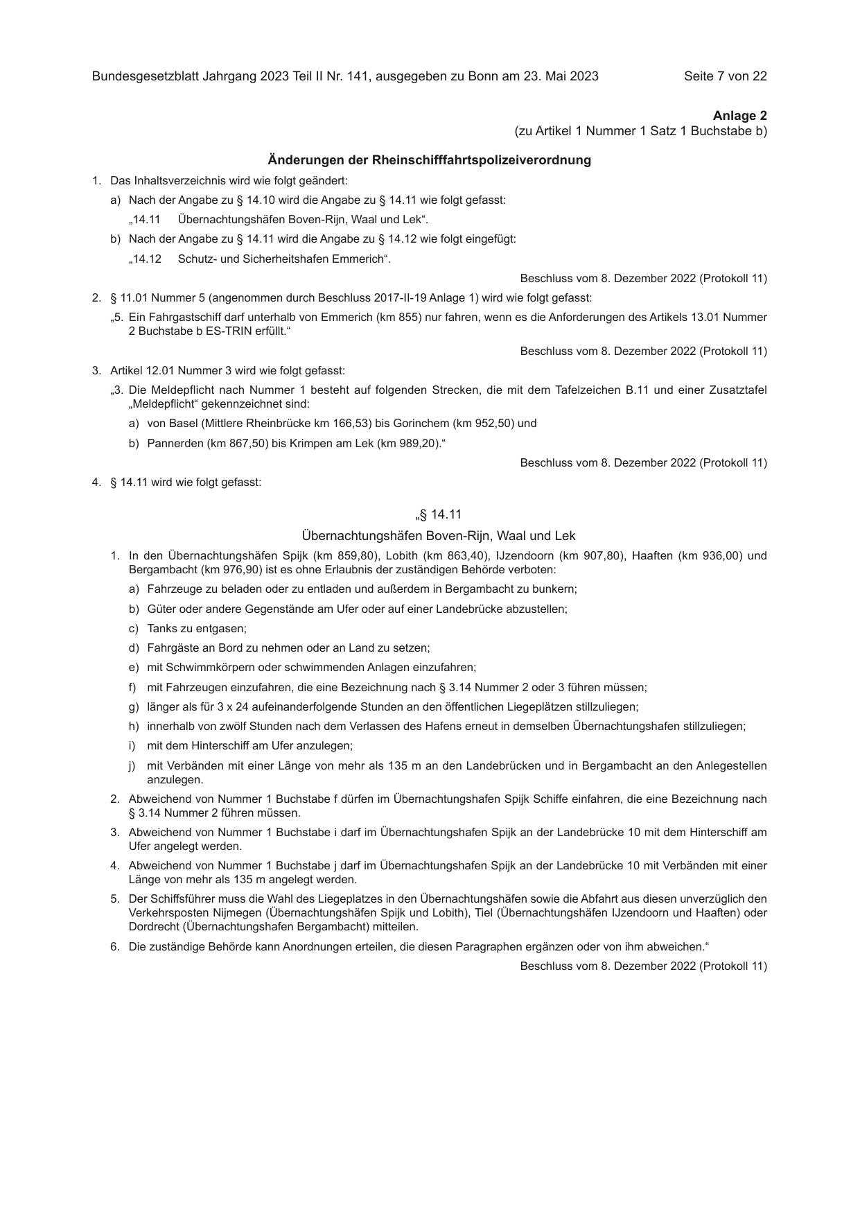 BGBl. 2023, Seite 7 — Originalseite als Abbildung
