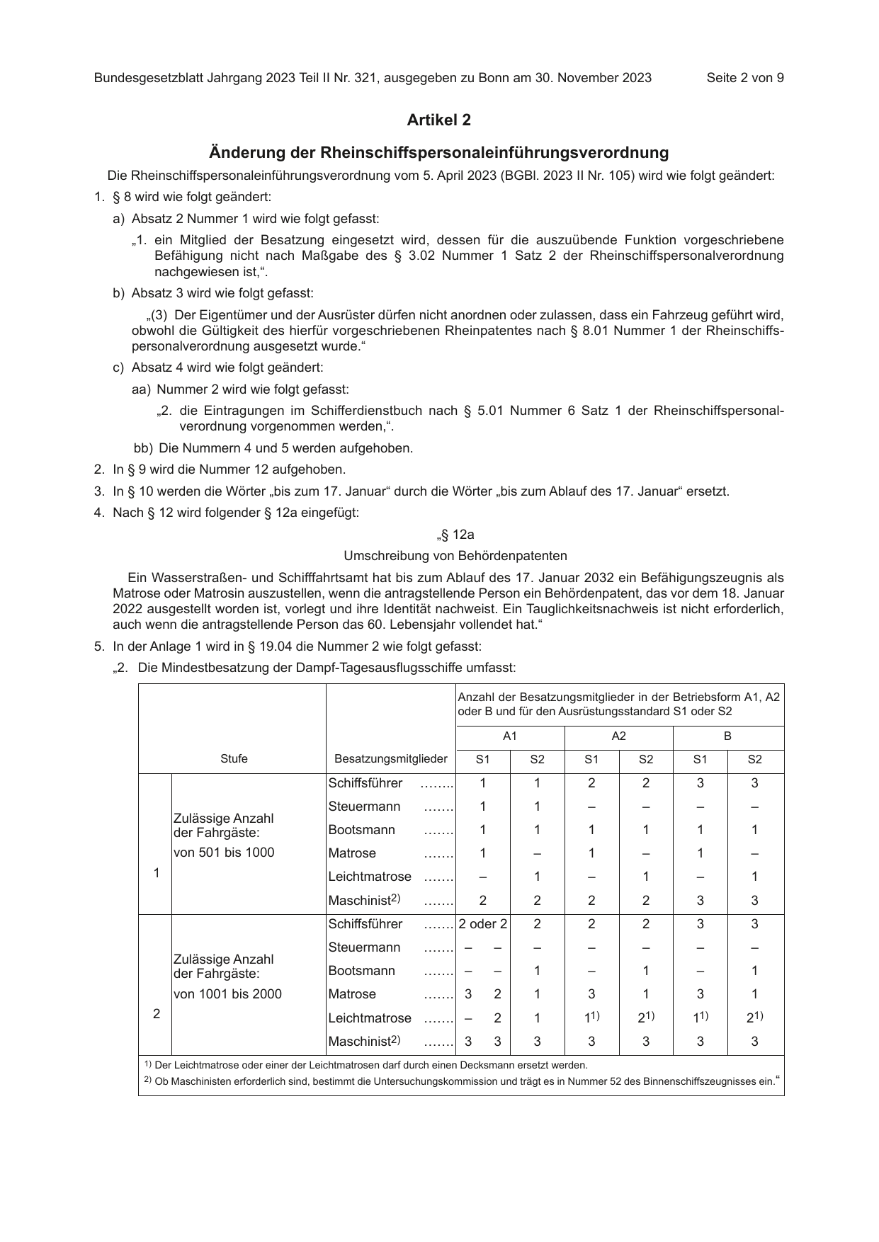 BGBl. 2023, Seite 2 — Originalseite als Abbildung