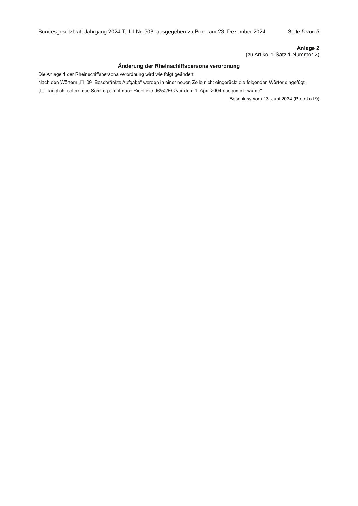 BGBl. 2024, Seite 5 — Originalseite als Abbildung