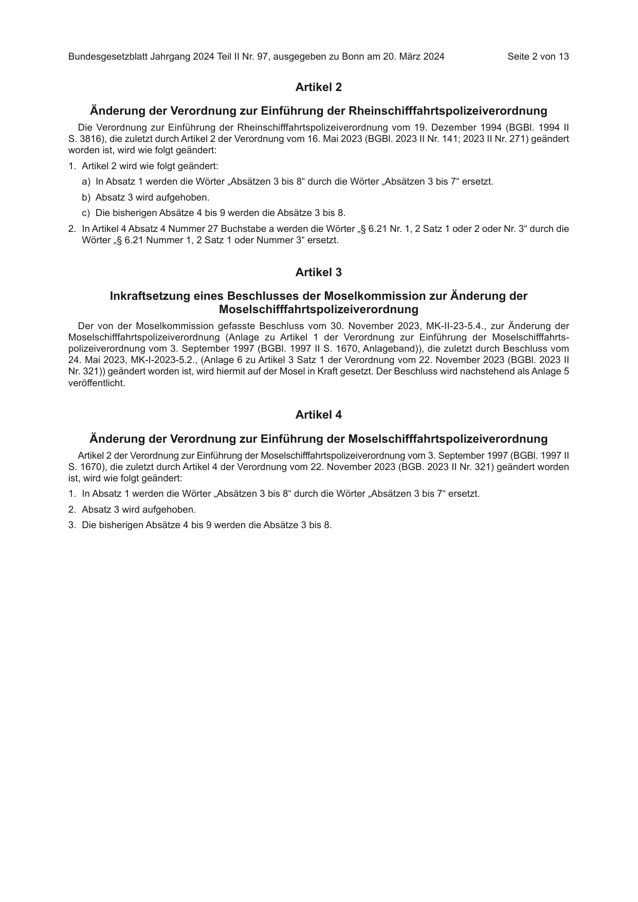 BGBl. 2024, Seite 2 — Originalseite als Abbildung