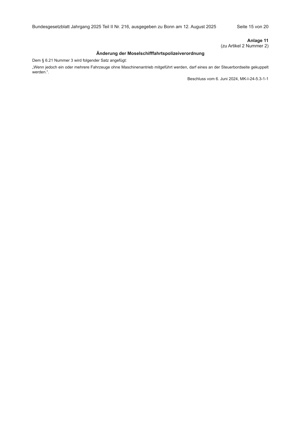 BGBl. 2025, Seite 15 — Originalseite als Abbildung